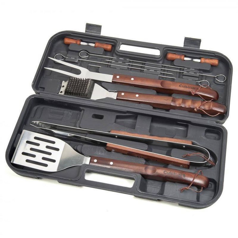 Cuisinart CGS-W13 13pc Wooden Handle Grill Tool Set, 4 of 7