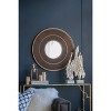 VYNXARIA 31.5*1*31.5" Round Carter Wooden Mirror with Gold Iron Frame Neutral Colorway Wall Decor for Live space, Bathroom, Entryway Wall Decor - 3 of 4