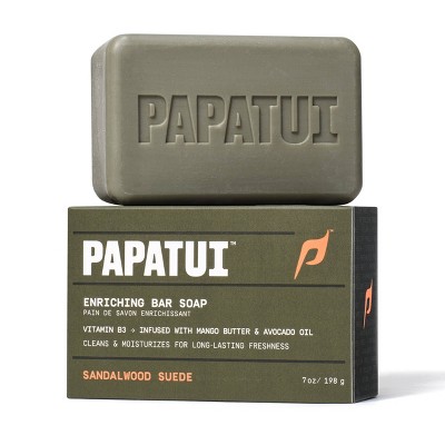 Papatui Enriching Men's Bar Soap Sandalwood Suede - 7oz