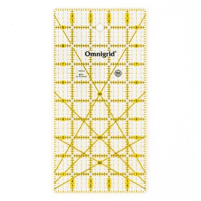 Omnigrid 6 Right Triangle Ruler Half Square Triangle Quilting Ruler :  Target