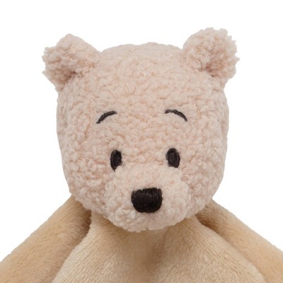 Tan Fleece Winnie the Pooh Baby Security Blanket
