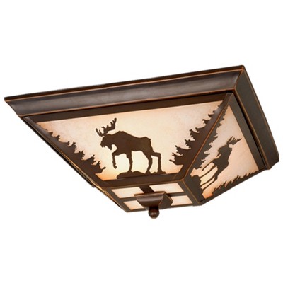 Vaxcel Yellowstone 3 - Light Flush Mount in  Burnished Bronze