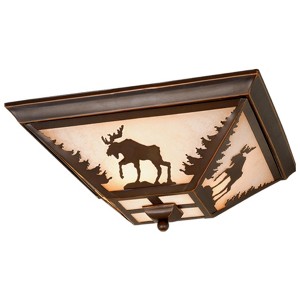 Vaxcel Yellowstone 3 - Light Flush Mount in  Burnished Bronze - 1 of 4