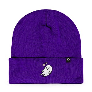 Dalix Heartly Ghost Embroidered Beanie Hat Knit Cap Cold Weather Womens - 1 of 4