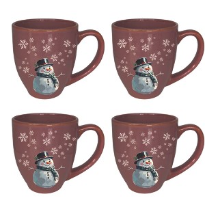 Courtside Market Snowman-Snow Hairloom Mug 4 Piece Set - 1 of 1