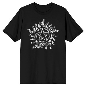 Supernatural Protection Symbol Men's Black T-shirt - 1 of 2