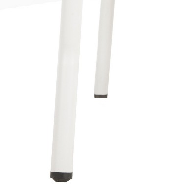 Zoya 18" Navy and White Wicker Side Chairs, Set of 2