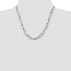 Black Bow Jewelry Men's 6.5mm, Sterling Silver, Solid Flat Anchor Chain Necklace - 2 of 4