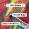 Washable Runner Rug 2x6 Low Pile Modern Abstract Hallway Runners Stain-Resistant Non-Slip Contemporary Ombre Bedroom Rug - 4 of 4