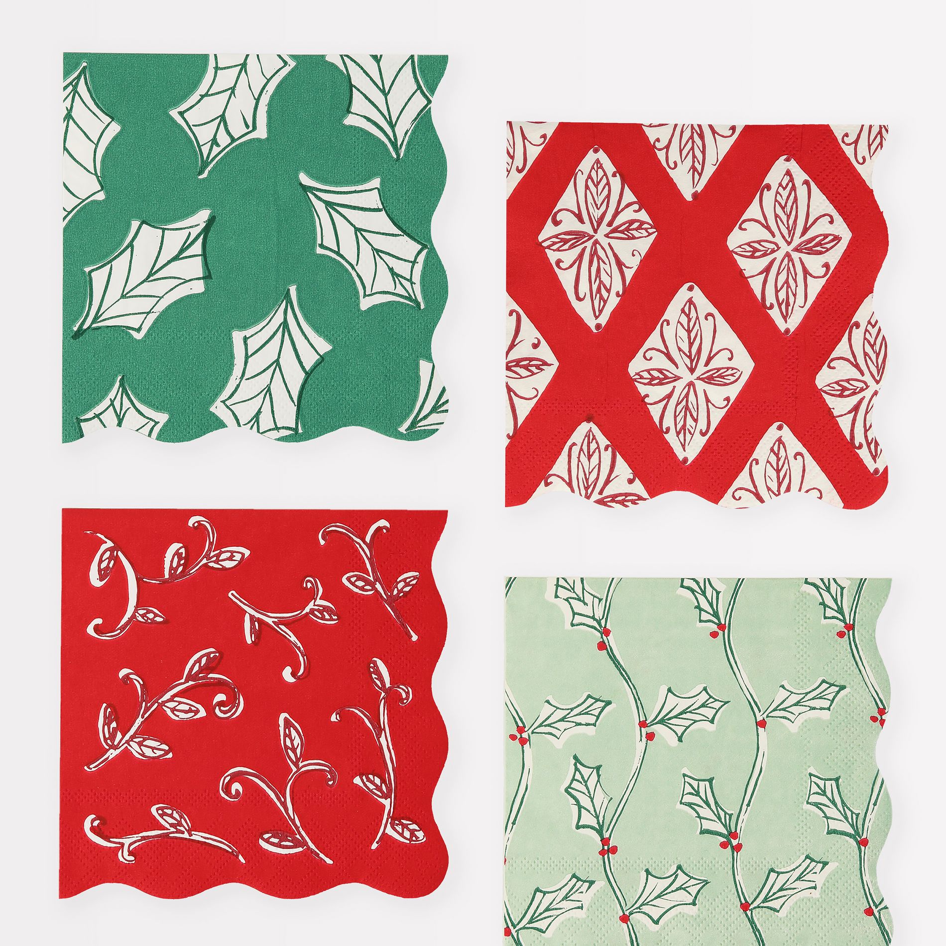 Meri Meri Block Print Small Napkins (Pack of 16)