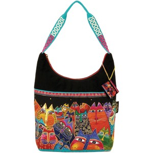 Laurel Burch Medium Scoop Tote Zipper Top 14"X3.5"X12.25"-Fantasticats - 1 of 1
