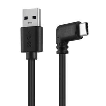 Sanoxy Type-C 3.2 Right Angle To USB A Charging Cord Link Cable Replacement Compatible For Oculus Quest 2