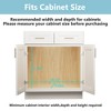LOVMOR 2 Tier Pull Out Cabinet Organizer 19½" W x 21½" D, Slide Out Drawers with Wooden Handle, Sliding Shelves Organization - 4 of 4
