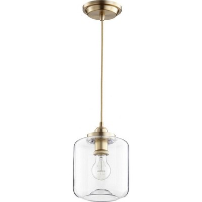 Quorum Lighting 1 - Light Pendant in  Aged Brass