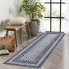 Braided Area Rug with Non-Slip Backing, Modern Accent Carpet for Bedroom, Living Room, Dining Room & Hallway, Foldable Low Pile Throw Rug - 2 of 4
