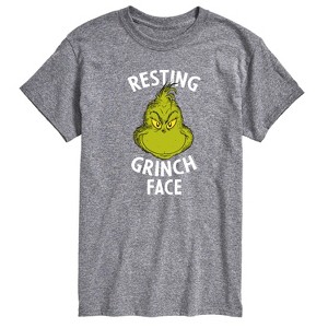 Men's - Dr. Seuss - The Grinch Resting Grinch Face Short Sleeve Graphic T-Shirt - 1 of 4