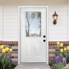 Professional Manufacturer Right Hand Inswing Low-E Glass 6-Lite 3/4 Lite Fiberglass Front Door Classic Design Exterior Entrance Door - 2 of 4
