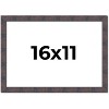 PosterPalooza | Slim Profile Brown Picture Frame - UV Acrylic, Backing Board, Hanging Hardware Included - 2 of 4