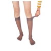 Allegra K Women's Silky Semi-Sheer Reinforced Toe Calf Socks 10 Pairs - 3 of 4