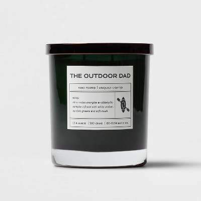 13oz The Outdoor Dad Beveled Edge Cylinder with Metal Lid Green - Threshold™