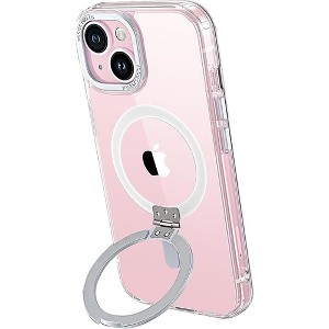 SAHARA - Venture Series Clear Kickstand Case for iPhone 15 - Clear - 1 of 4