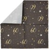 Sparkle and Bash 100 Pack 60th Themed Paper Napkin 6.5" for Birthday or Anniversary Tableware Décor - 4 of 4