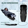 Slippery Racer Downhill Xtreme Adults and Kids Toboggan Snow Sled. - image 4 of 4