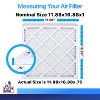 Filter King 11.88x16.88x1 Air Filter | 3-PACK | MERV 8 HVAC Pleated A/C Furnace Filters | MADE IN USA | Actual Size: 11.88 x 16.88 x .75" - 2 of 4