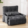 MAXYOYO Adjustable Floor Sofa Couch with Pillow, 5-Position Foldable Lazy Sofa Sleeper Bed with Armrest - 2 of 4