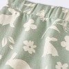 Baby Girls' Modal French Terry Bunny Top & Bottom Set - Cloud Island™ Green - 4 of 4