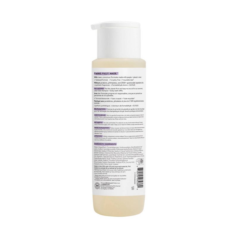 The Honest Company Calm Shampoo + Body Wash - Lavender - 18 fl oz, 4 of 8