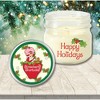 Courtside Market Strawberry Shortcake Happy Holidays II 4 oz Candle - 2 of 3
