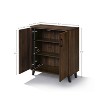 LuxenHome Dark Oak Manufactured Wood 31.5-Inch W x 36-Inch H 2-Door Storage Cabinet - 3 of 4