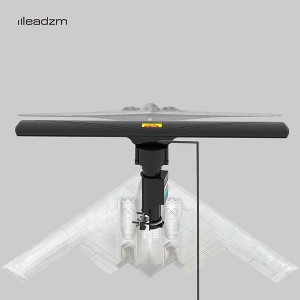 Karl Home 110V 40-860MHz 20±3dB 350°Rotation UV Dual-band Outdoor Antenna Black - 1 of 4
