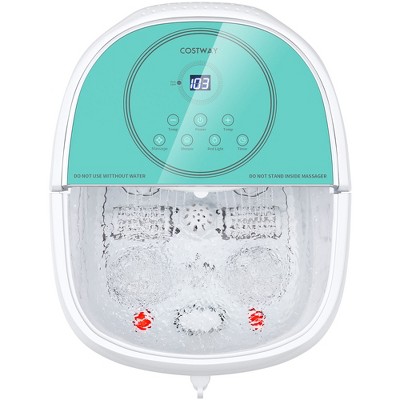 Costway Foot Spa Bath Massager w/ 2-Angle Shower & Motorized Rollers