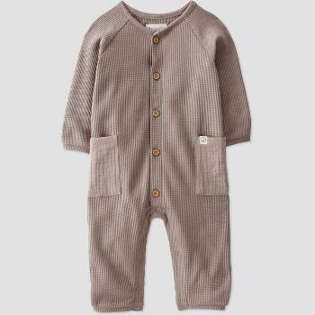 Little Planet by Carter’s Baby Waffle Washed Jumpsuit - Beige