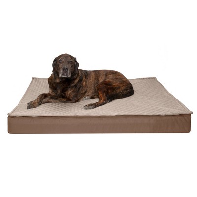 FurHaven Quilt Top Convertible Indoor-Outdoor DLX Memory Foam Dog Bed Mat