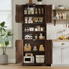 Storage Cabinet with Adjustable Shelves and Glass Doors ,Cupboard for Living Room,Freestanding Kitchen Pantry Cabinet,Bathroom Cabinet - 4 of 4