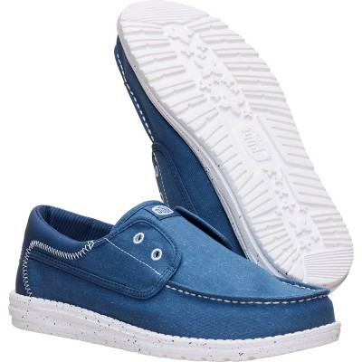 HEYDUDE Men Wally Cru Stretch Canvas , Ensign Blue/Multi, 12 — фото 4