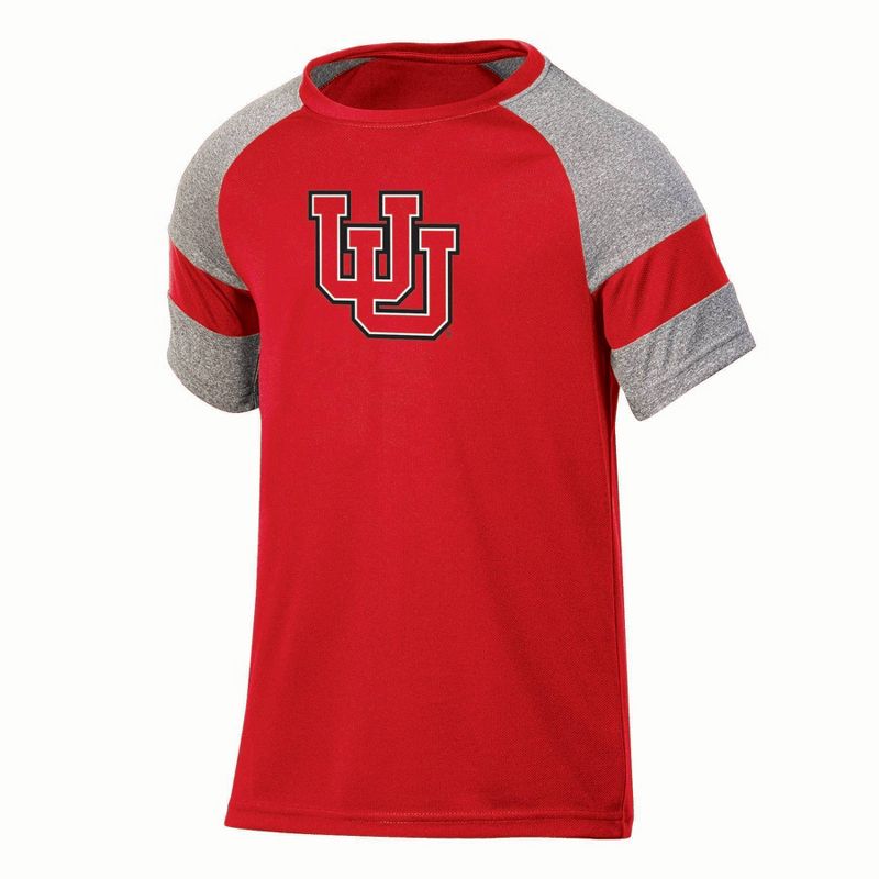 NCAA Utah Utes Boys&#39; Gray Poly T-Shirt, 1 of 4