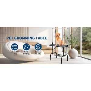 COZONY 36 Inch Dog Grooming Table with Adjustable Height and Arm, Professional Pet Grooming Station for Home Use - 1 of 4