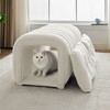 Hyleory Easy-Connected Footrest Stool Pet-Friendly - 2-in-1 Bed Bench & Play Tunnel with 2 Removable Pads - 2 of 4