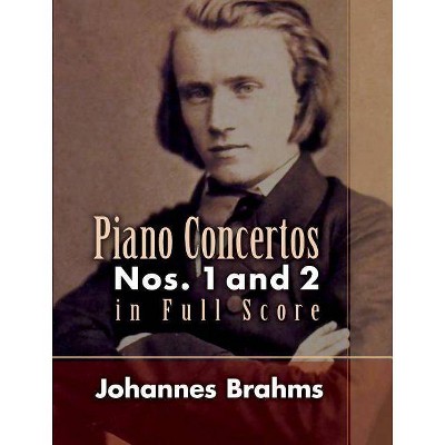 Piano Concertos - (Dover Orchestral Scores) by  Johannes Brahms (Paperback)