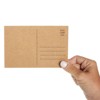 Sustainable Greetings 100 Pack Bulk Kraft Paper Blank Postcards for Mailing, Wedding, DIY Arts and Crafts, 350gsm, 4 x 6 In - 3 of 4