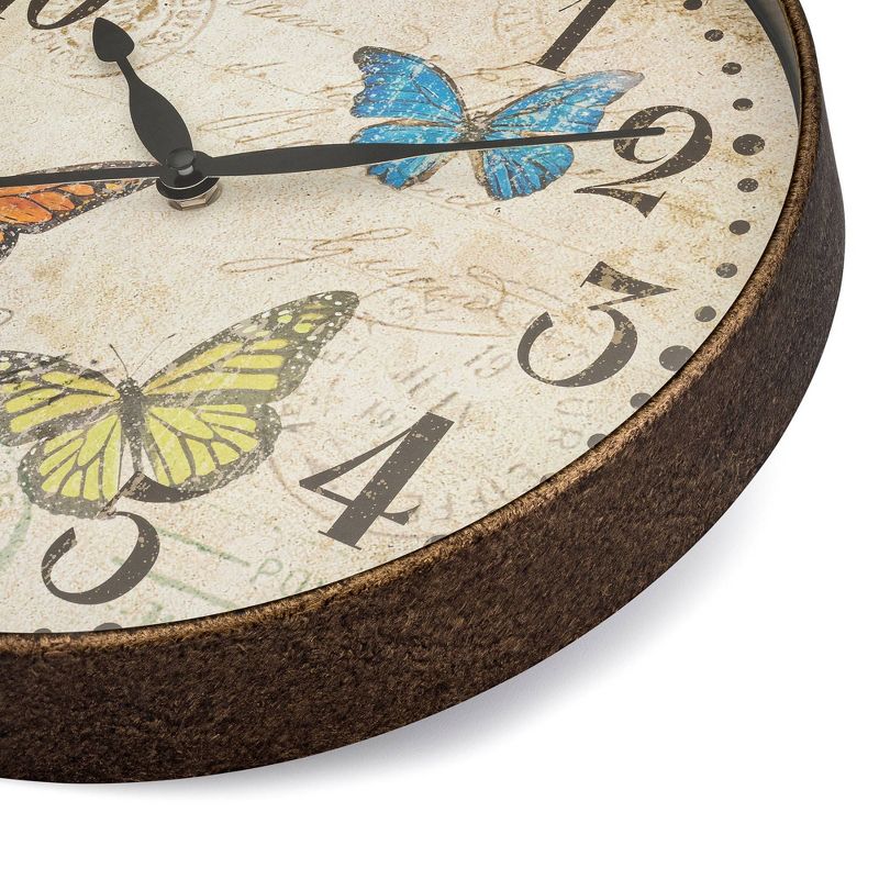 12&#34; Wall Clock with Butterfly Themed Dial - Westclox, 4 of 9