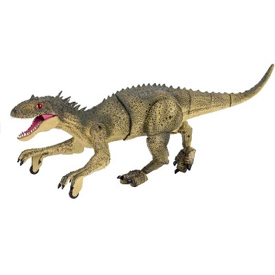 R/C Dino Jurassic Walking Roaring Tyrannosaurus Green