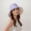 Anna-Kaci Wide Brim Bucket Hat Back Bow Detail for Sun Protection and Stylish Summer Looks - 3 of 4