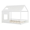 Bed Frame Full Bed With Roof Window, Sturdy Construction Slatted Support, No Box Spring Required, Platform Bed For Boys Girls Teens Bedroom - 4 of 4