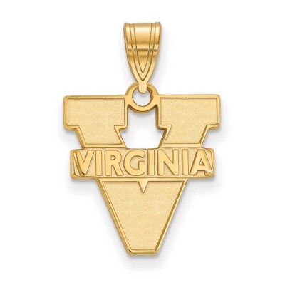 Black Bow Jewelry 14k Yellow Gold Virginia Wahoos NCAA Medium Pendant