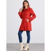 INSPIRE CHIC Women's Winter Classic Single Breasted Outwear Overcoat with Pockets - 3 of 4
